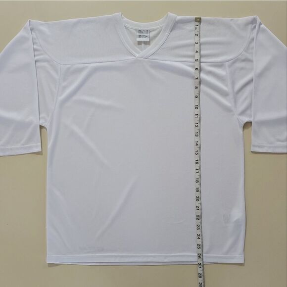 CCM 10200 Practice Hockey Jersey Youth White - Picture 5 of 12